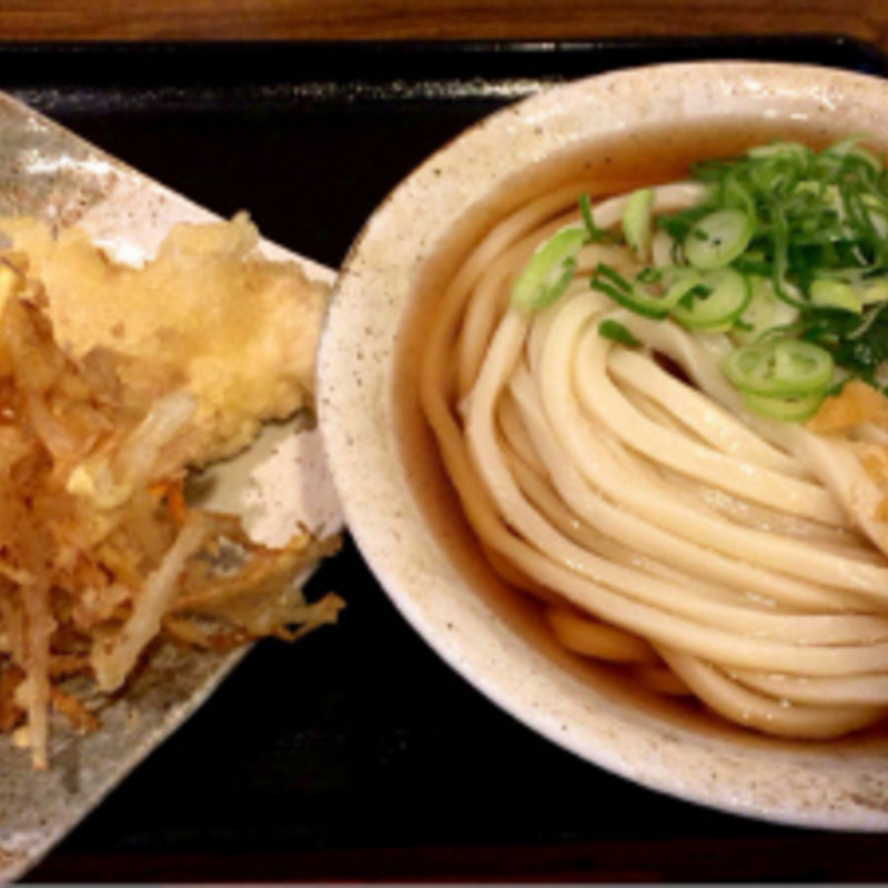 ぶっかけ中盛＋鶏天・かき揚げ(島八 )