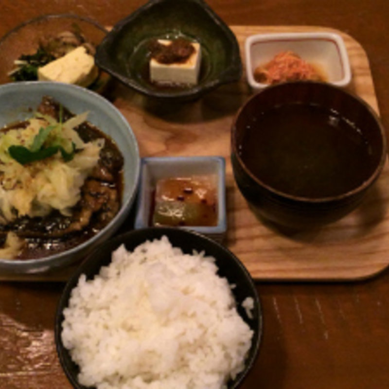 鯵の揚げ煮定食(菜々竈 （ナナカマド）)
