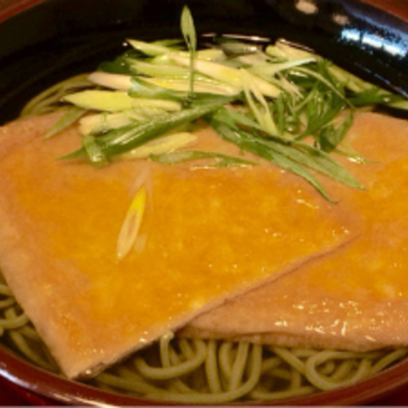 きつね茶そば(中村藤吉　平等院店)