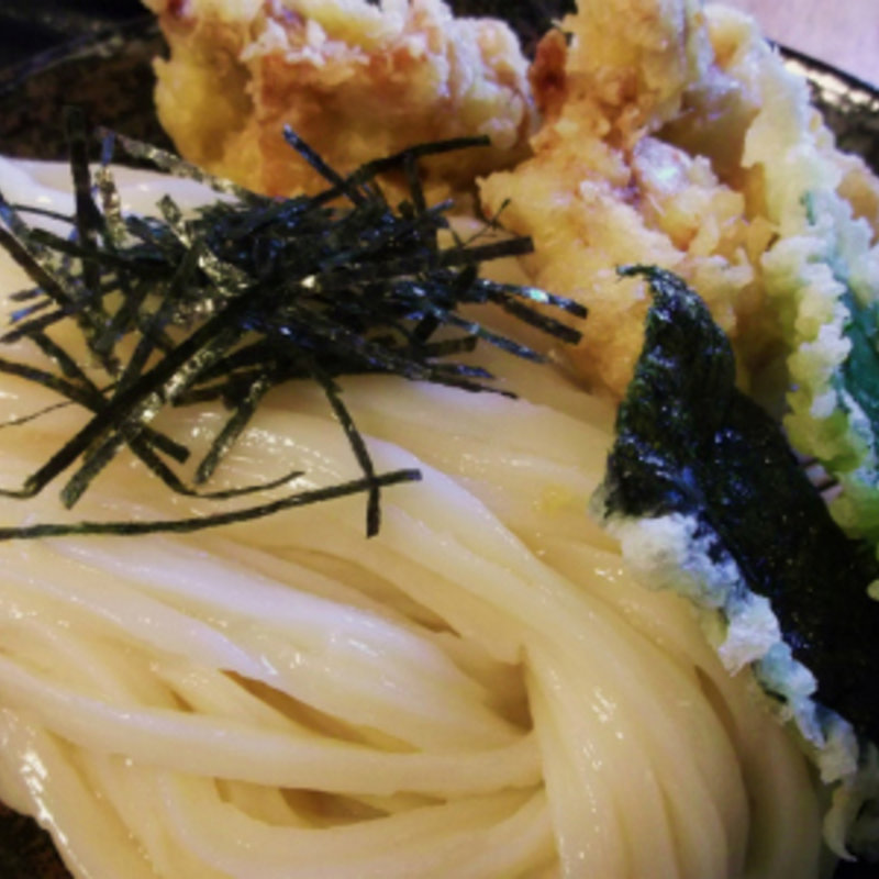 とり天ざるうどん(三ツ島真打)