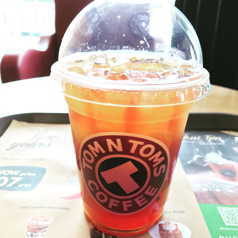 カフェアメリカーノアイス(TOM N TOMS COFFEE Pattaya)