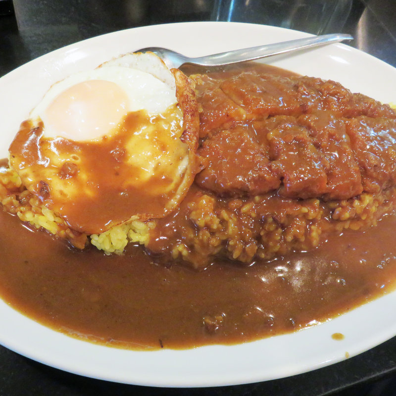 カツカレー+目玉焼き