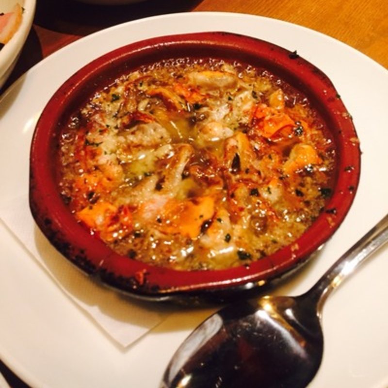 ソフトシェルクラブのアヒージョ(あじる亭 CALIFORNIA)