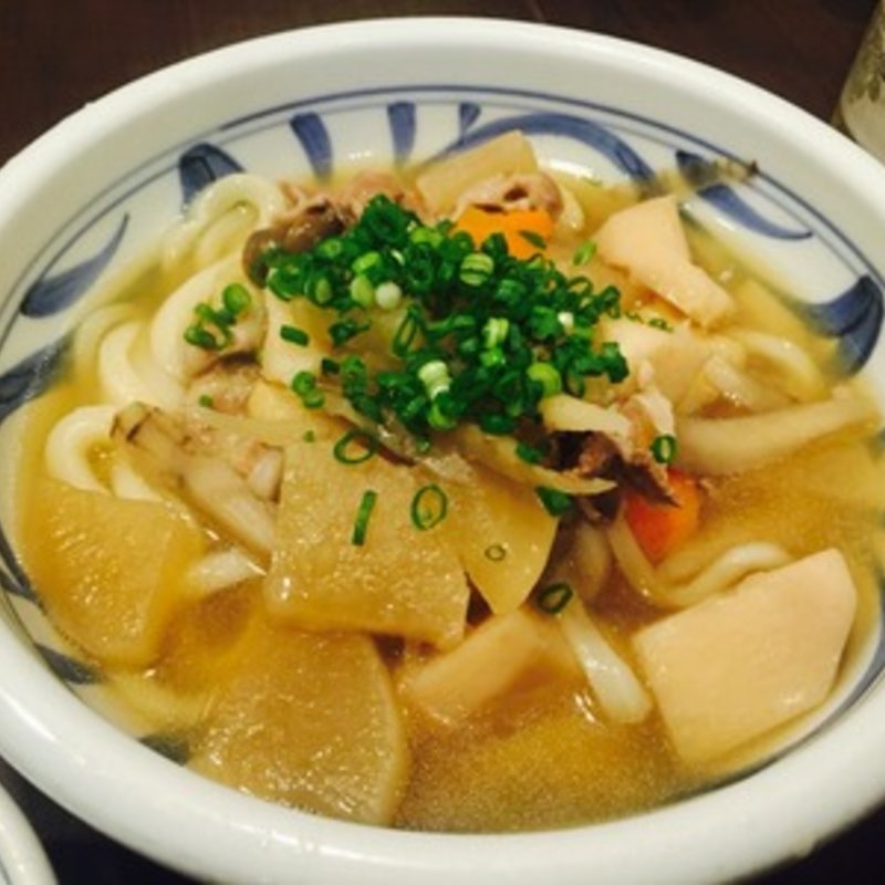 煮込けんちんうどん(手打うどん すみた)
