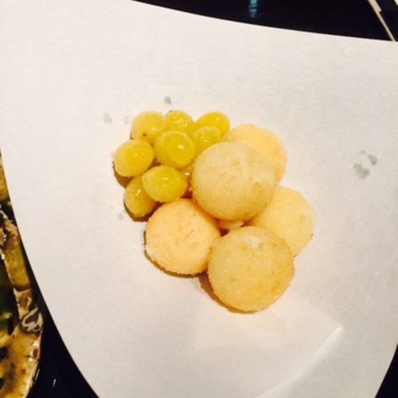 百合根のコロッケと銀杏揚げ(和食とお酒 きいろ 青山店)