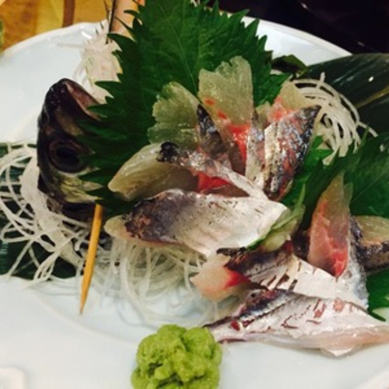 鯵の活け造り(海風亭 寺泊日本海 （てらどまりにほんかい）)