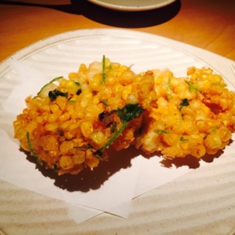 とうもろこしのかき揚げ(茶茶 南青山 （チャチャ）)