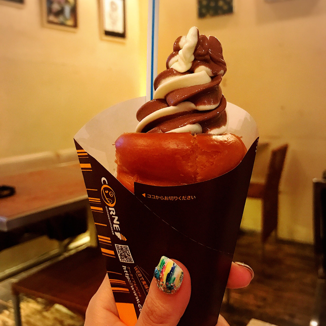 3 アイスバナナチョコ生クリーム(カフェクレープ 六本木ヒルズ店