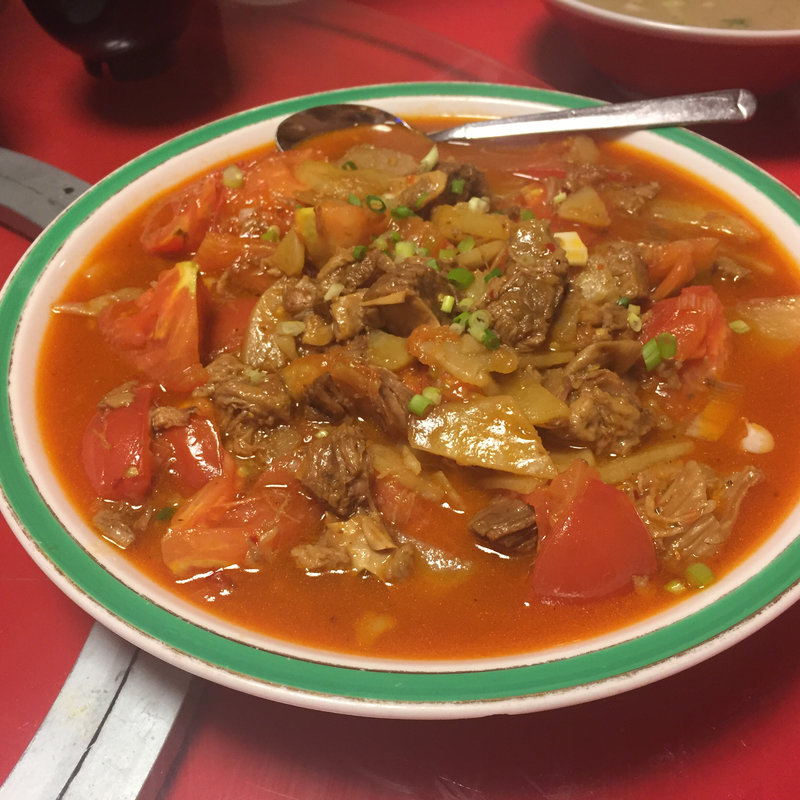 トマトと牛肉の炒め物(帰郷 )