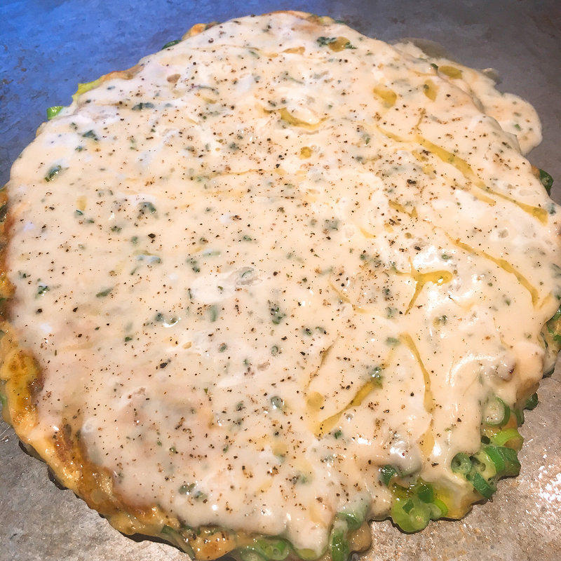 ゴルゴンゾーラのお好み焼き(おかもと)