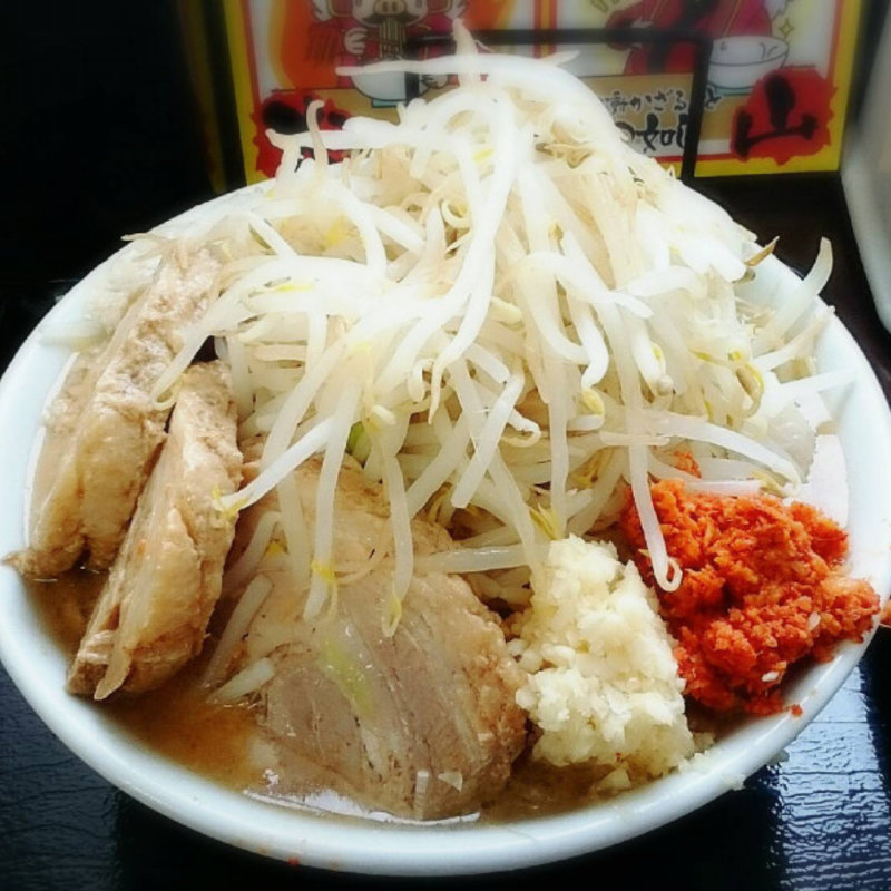 ラーメン(全増し)＋豚2枚(ラーメン風林火山 酒田店 )