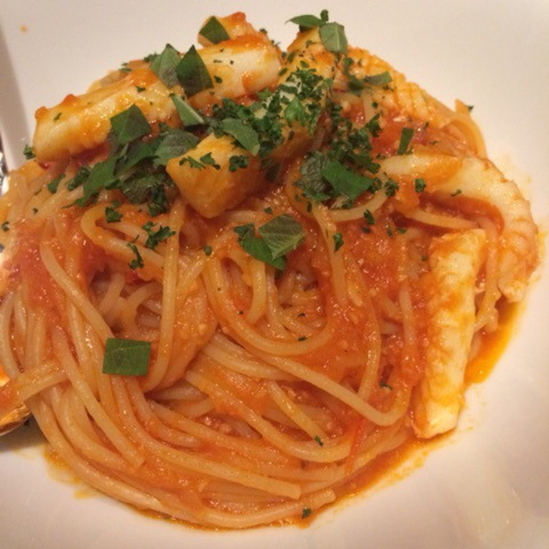 ミズイカとアサリのパスタ(ロサンジェルス バルコニー テラスレストラン＆ムーンバー Los Angeles BALCONY Terrace Restaurant & Moon Bar)