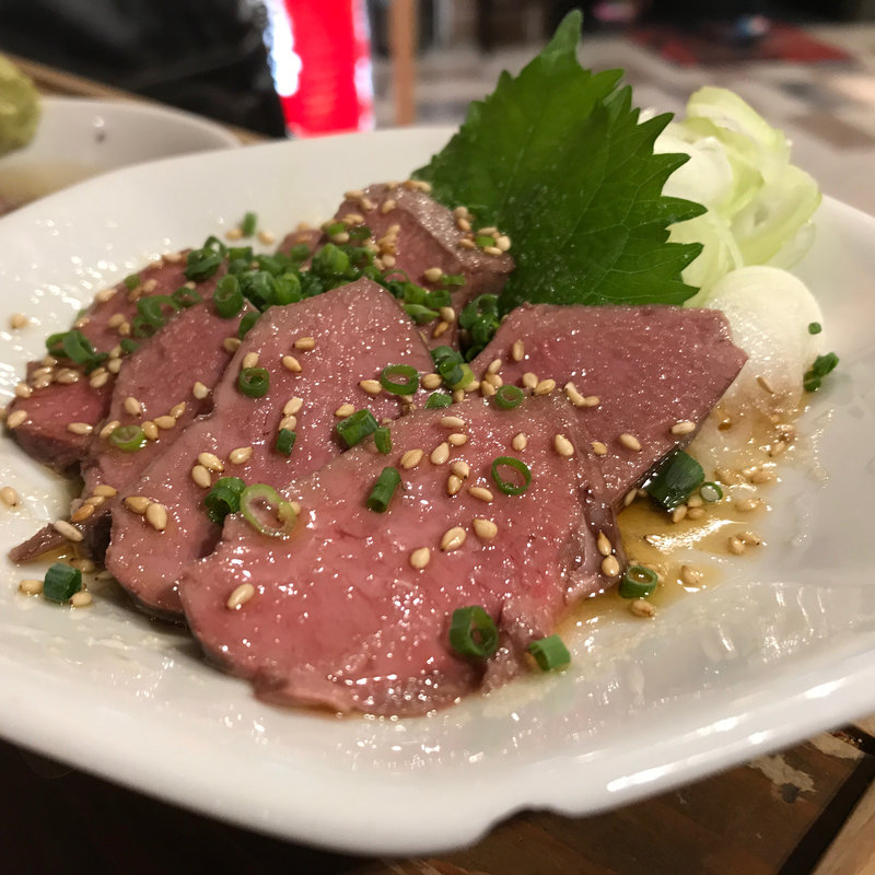 ハツ刺し(日本再生酒場 博多デイトス店)