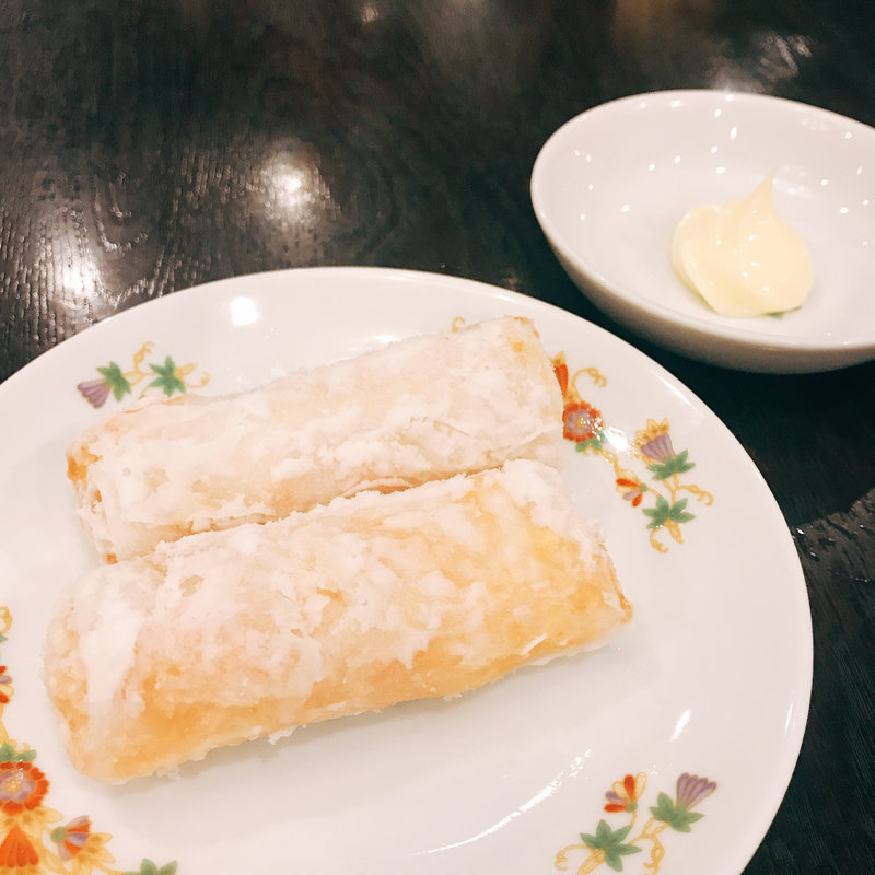 元祖海老のウエハース巻き揚げ(菜香)