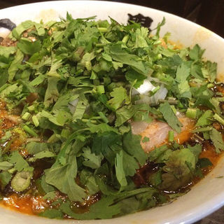 パクチーカラシビ味噌らー麺(カラシビ味噌らー麺 鬼金棒 （キカンボウ）)