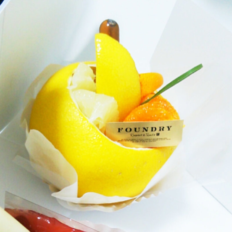 国産春柑橘とせとかのデザート メイプルブランデーシロップ添え(FOUNDRY 阪急うめだ本店)