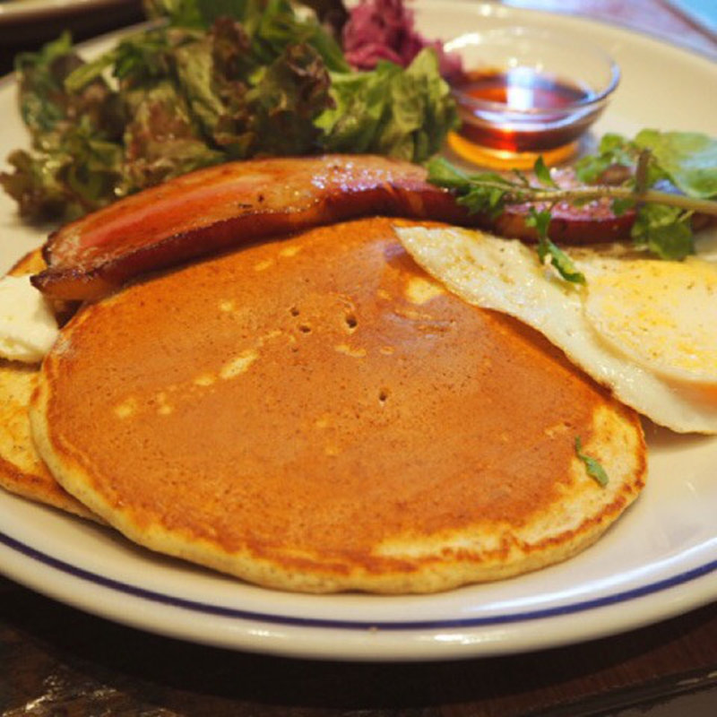 ベーコンエッグパンケーキ(GOOD MORNING CAFE 中野セントラルパーク)