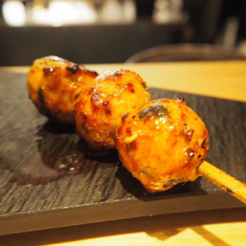 焼鳥7本コース　つくね(焼鳥 山もと)