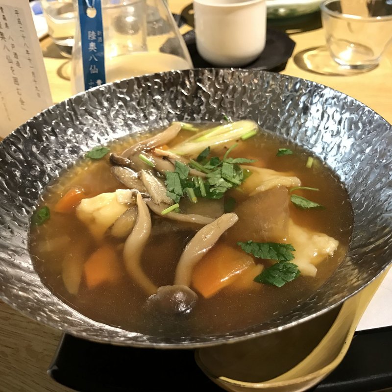 ひっつみ汁(かなえ 八重洲店 （わしゅんさいかなえ）)