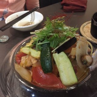魚介と季節の野菜のパスタ(地下食堂 genta)