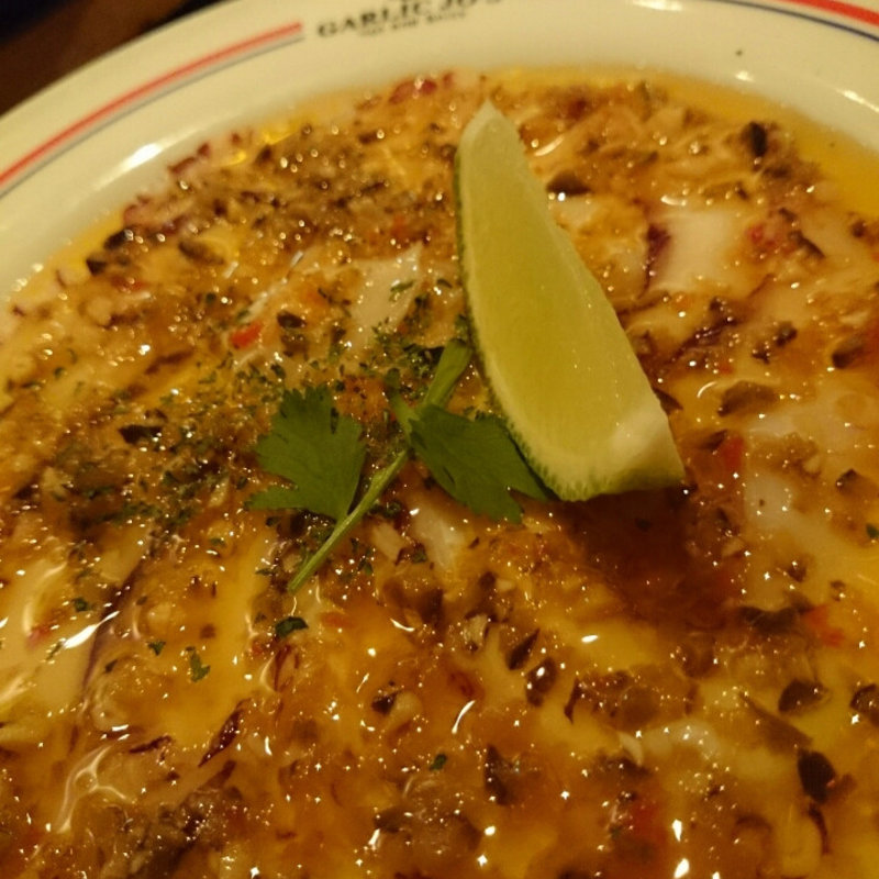 タコのスペイン風カルパッチョ(ガーリック ジョーズ 町田グランベリーモール店)