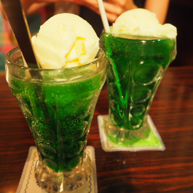 メロンソーダ(喫茶 銀座 （キッサ・ギンザ）)