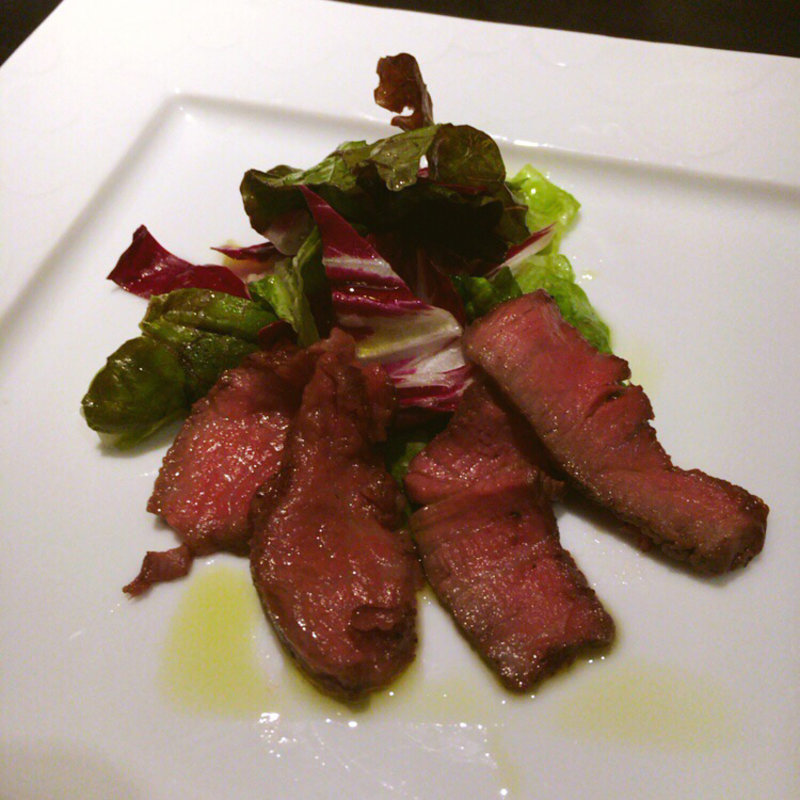 ローストビーフのサラダ仕立て(道頓堀てっぱんステーキ豊島家)