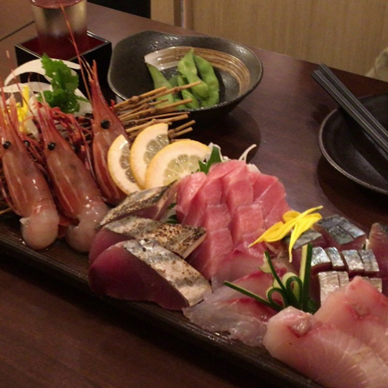 刺し身厳選6種盛(へぎ蕎麦 村瀬 田町本店)