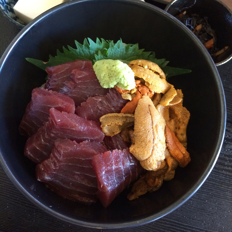 まぐろとうに(魚菜はざま )