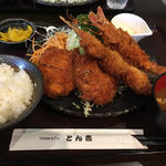 ミックスフライA定食(とん吉 )