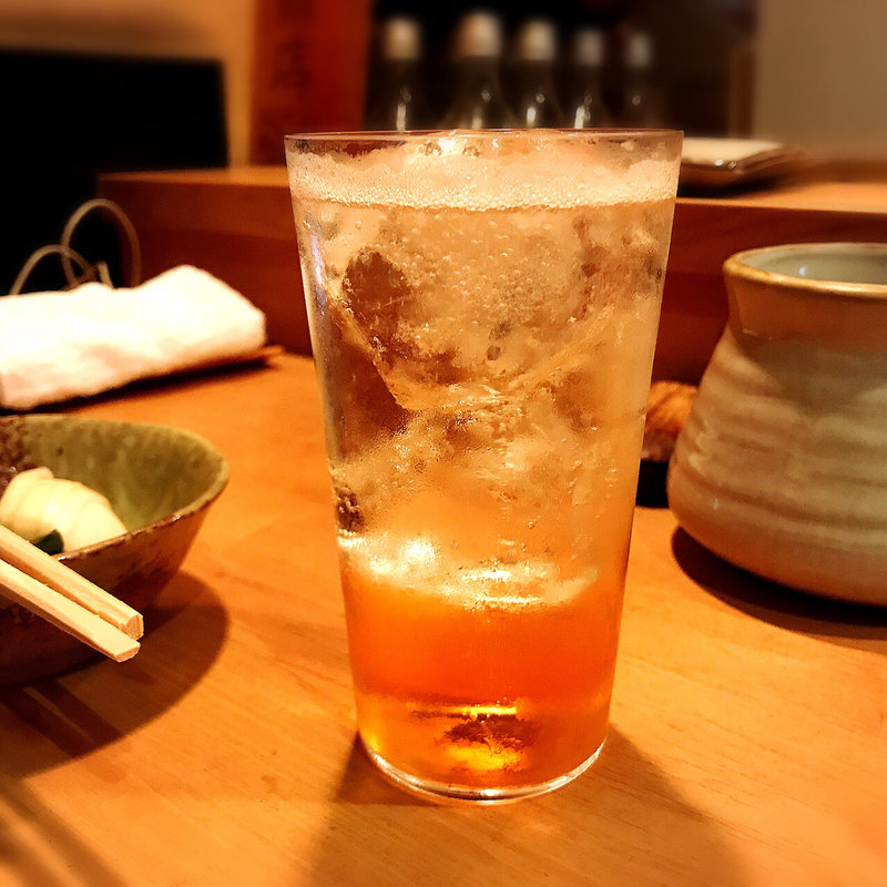 梅酒ソーダ割り(焼鳥 鳥よし 中目黒店)