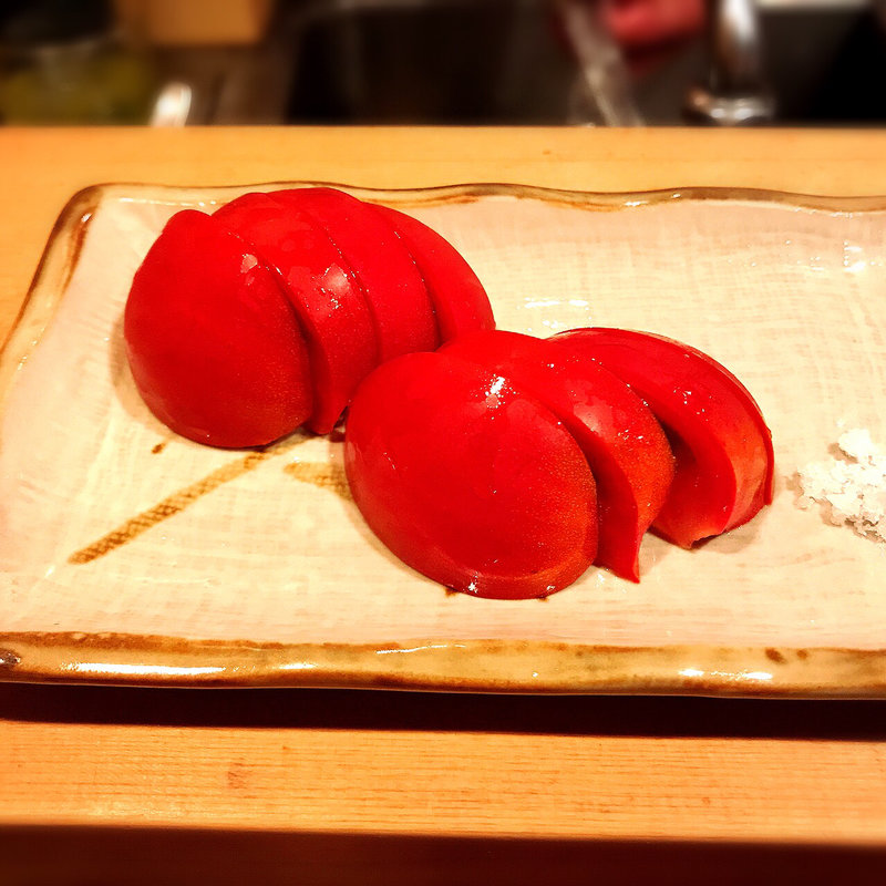 冷やしトマト(焼鳥 鳥よし 中目黒店)