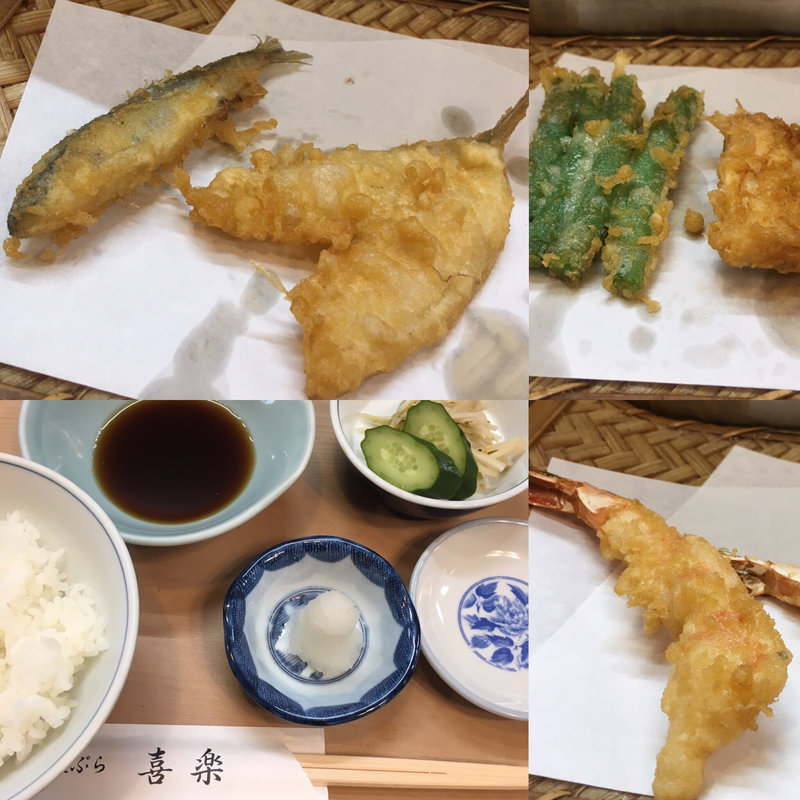 天ぷら定食(昼)(天ぷら 喜楽)