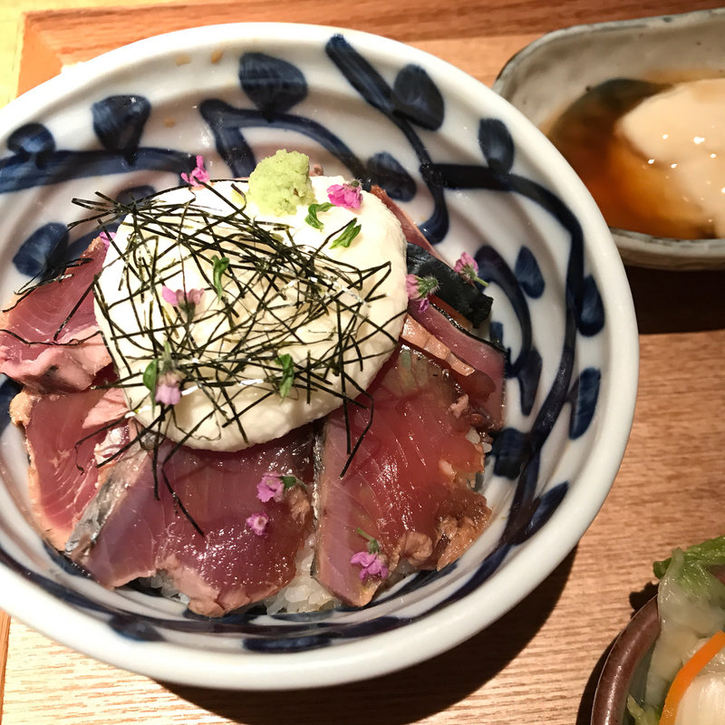 かつをの山かけ御膳(小割烹おはし 恵比寿 )