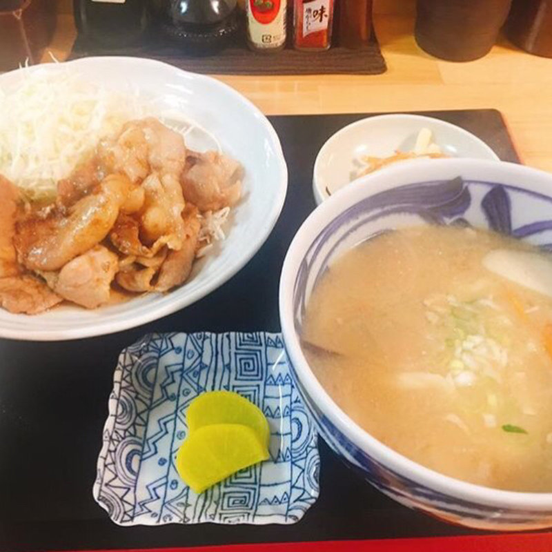 しょうが焼き定食(ごとう食堂)