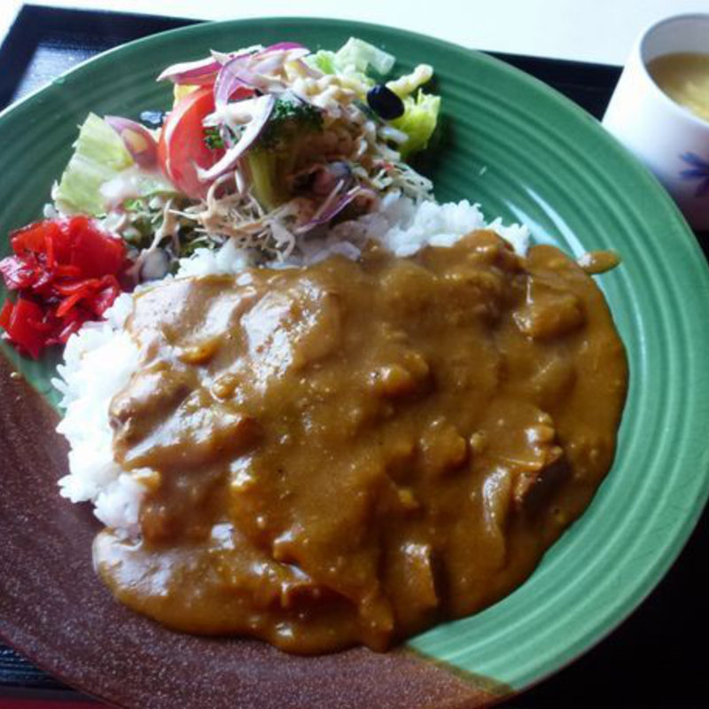 カレーライスセット(のらくろ喫茶店)