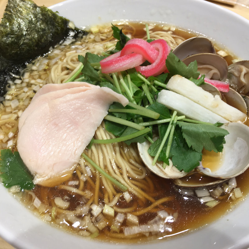 蛤SOBA大盛り(むぎとオリーブ 日本橋店)