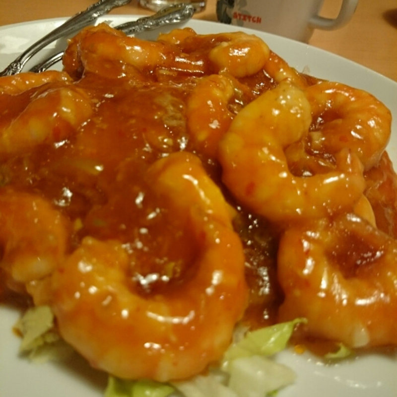 むきえびのチリソース(大福元　鎌ヶ谷店)