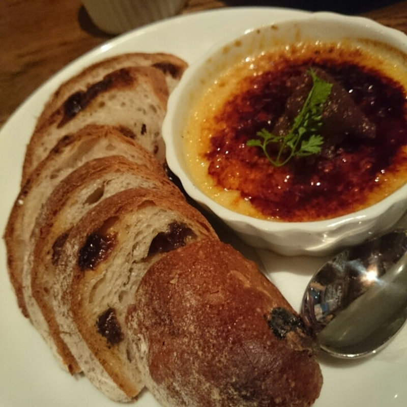 濃厚フォアグラのクレームプリュレ(八十郎)