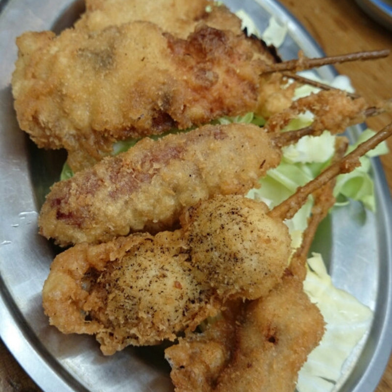 串かつセット(酒の穴)