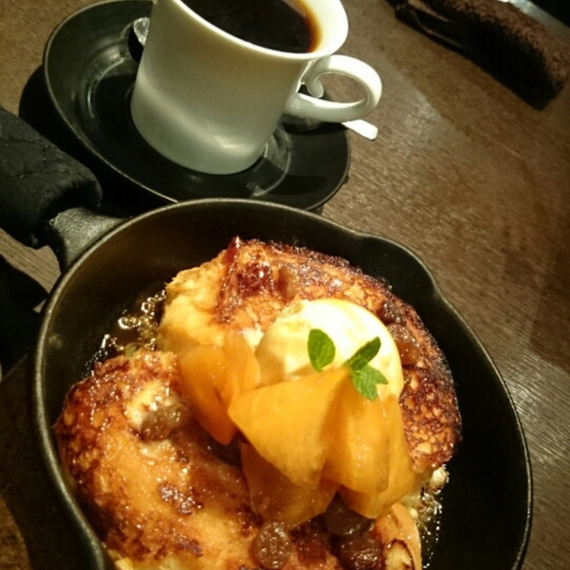 ラムレーズン＆柿のコンポート(自家焙煎珈琲みじんこ)