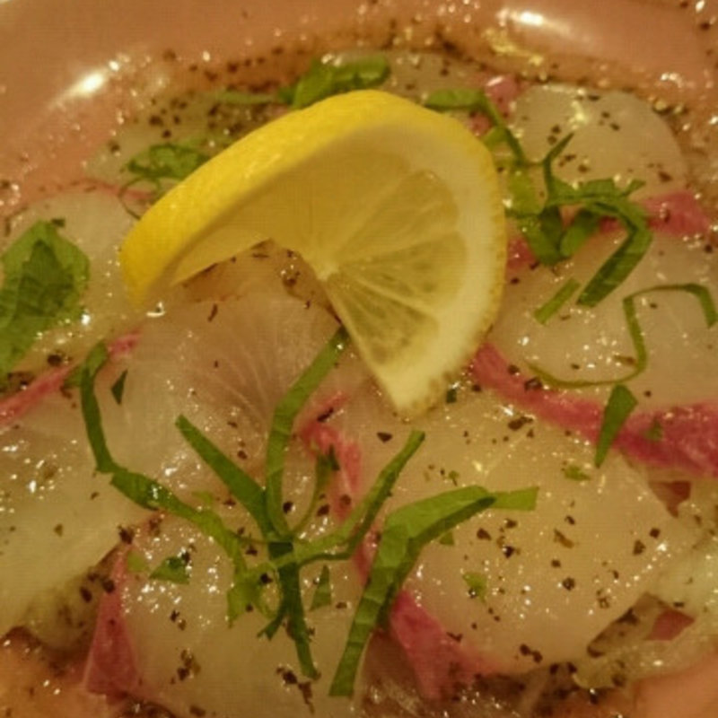 カルパッチョ(鹿児島屋黒豚しゃぶしゃぶあじと 本店)