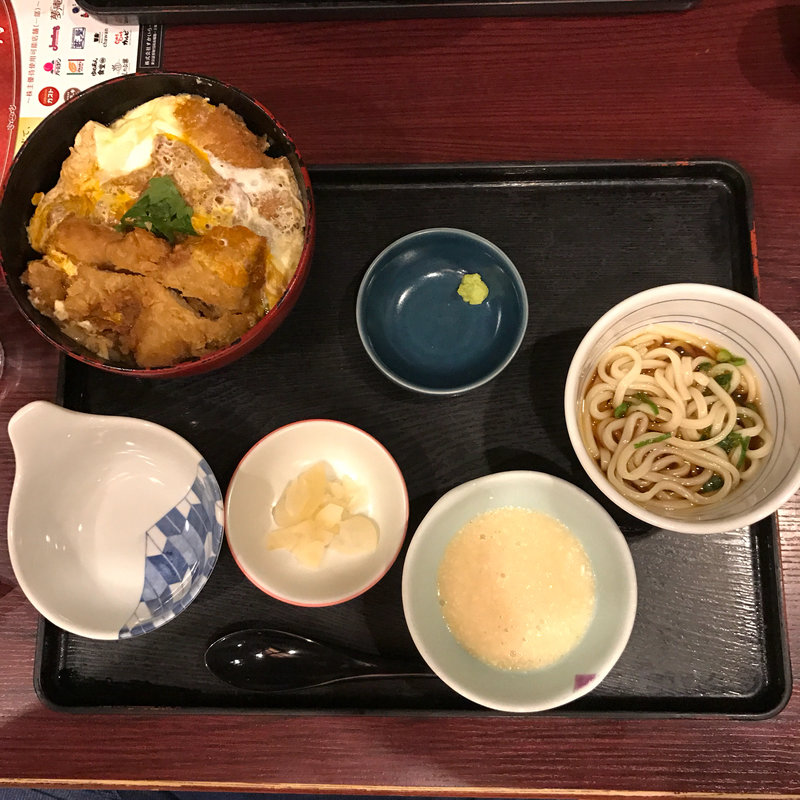 かつ丼かつW（小とろろうどんセット）(夢庵 西国分寺店)