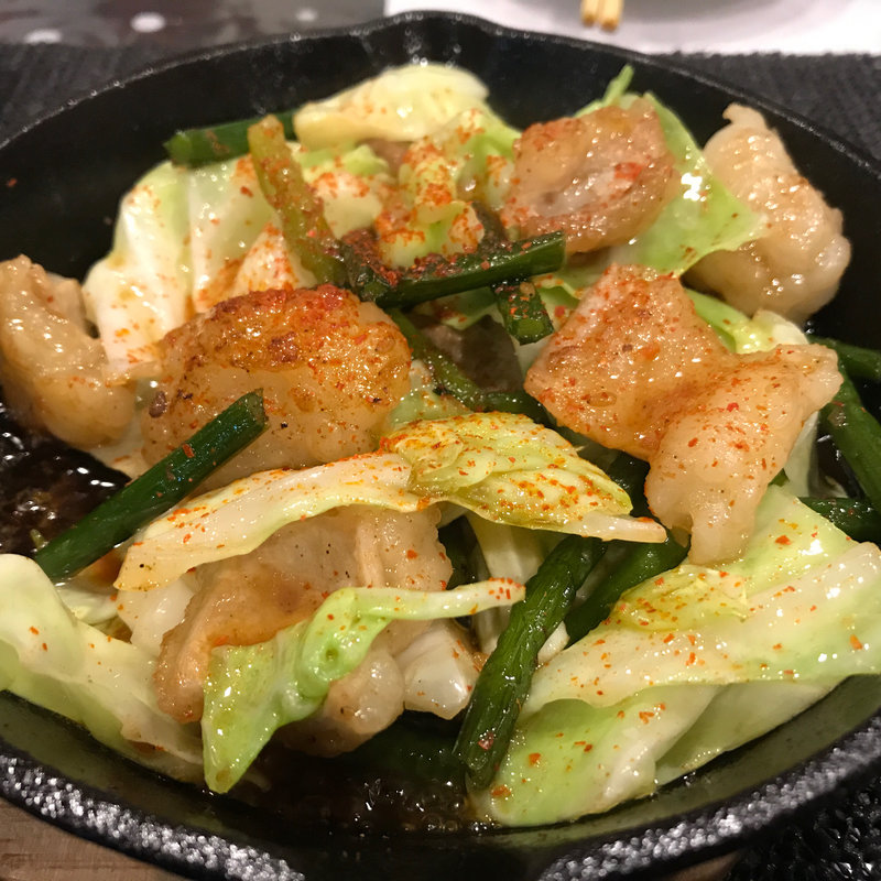 ホルモン鉄板(ラーメンにし村 )