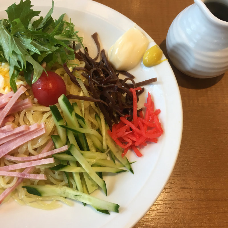 丸源 冷し中華 714円(丸源ラーメン 千音寺店)