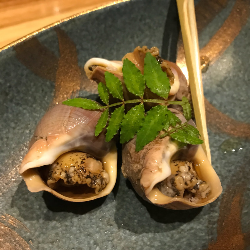 つぶ貝(酒と蕎麦 まき野)