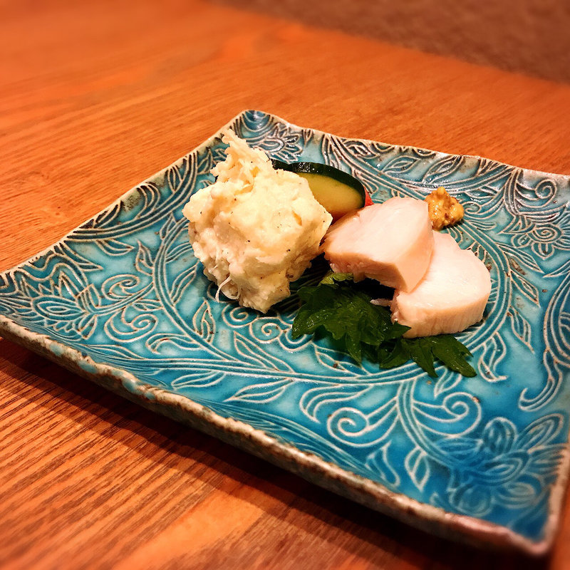 鶏ハムとポテサラ(蕎や 月心)