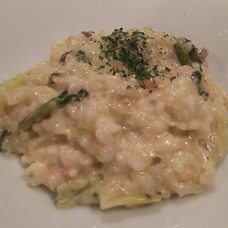 日替わりリゾット（ほうれん草とキャベツクリームリゾット）(BELLA BOCCA 阪急梅田店)