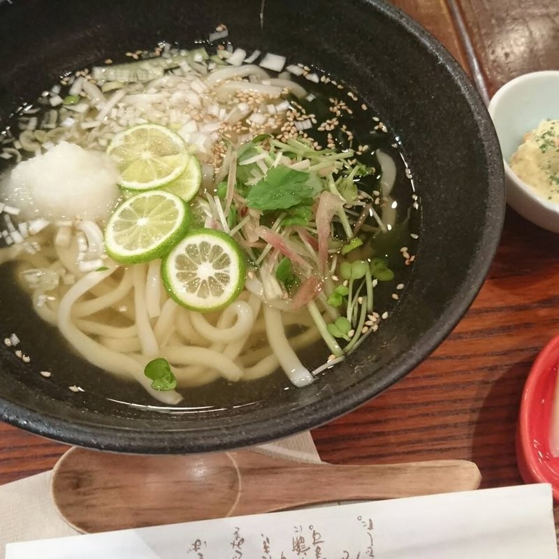 冷製すだちうどん(寺カフェ代官山)