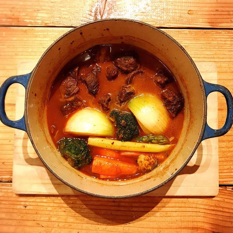 牛ほほ肉のとろっとろ赤ワイン煮込み(和ビストロgg)